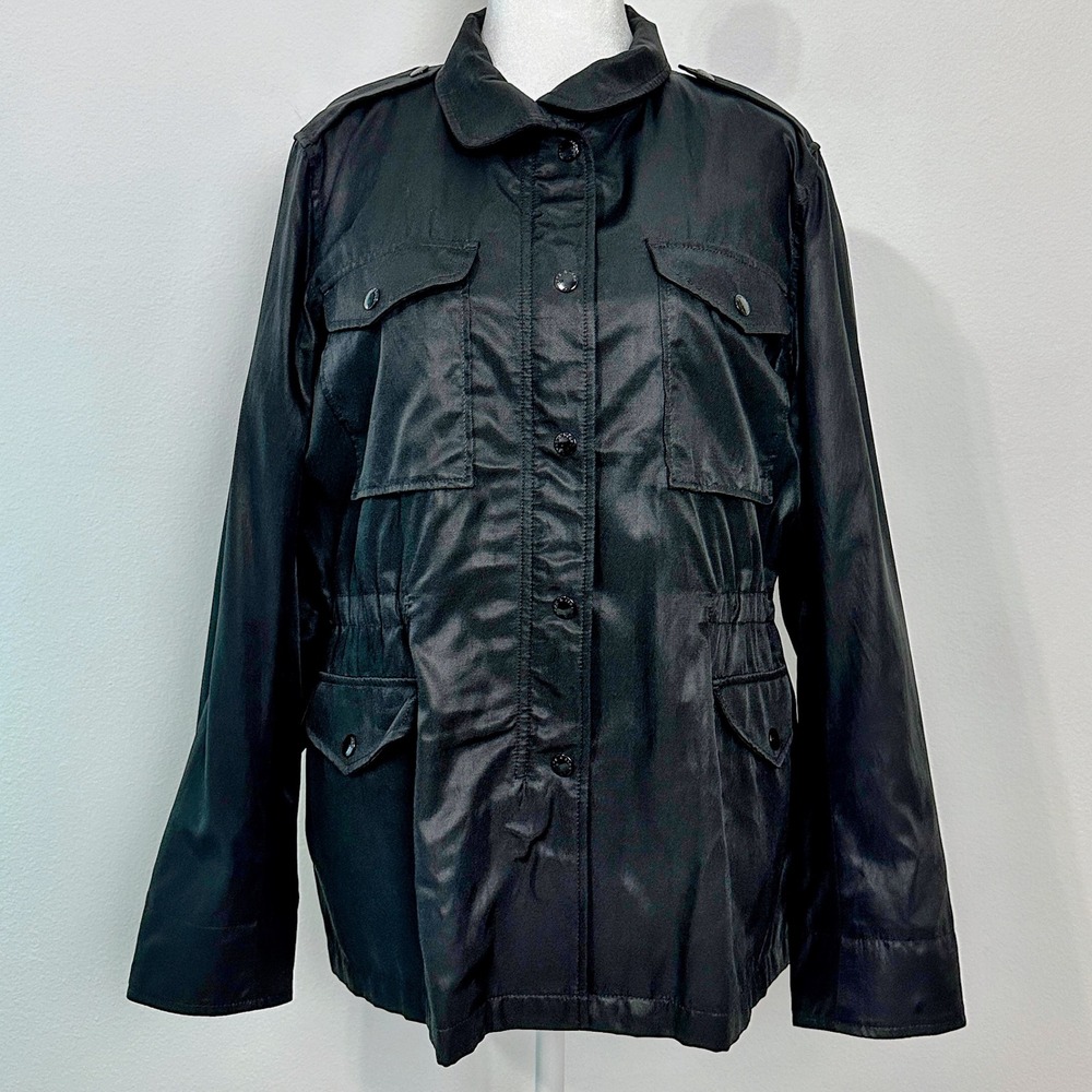 rag & bone Field Jacket Womens Large Black NWT